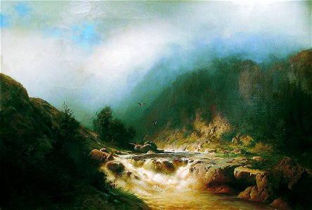 Arseny Meshchersky - River in Switzerland