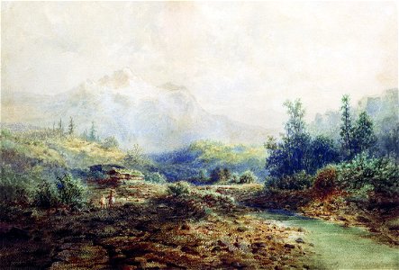 Arseny Meshchersky - Mountain Stream in the Caucasus