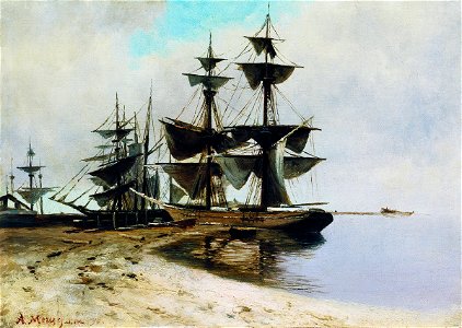 Arseny Meshchersky - Coastal Scene (1)