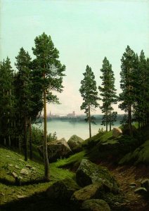 Arseny Meshchersky - Landscape with a Lake (1)