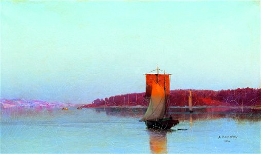 Arseny Meshchersky - Sailboat at Sunset