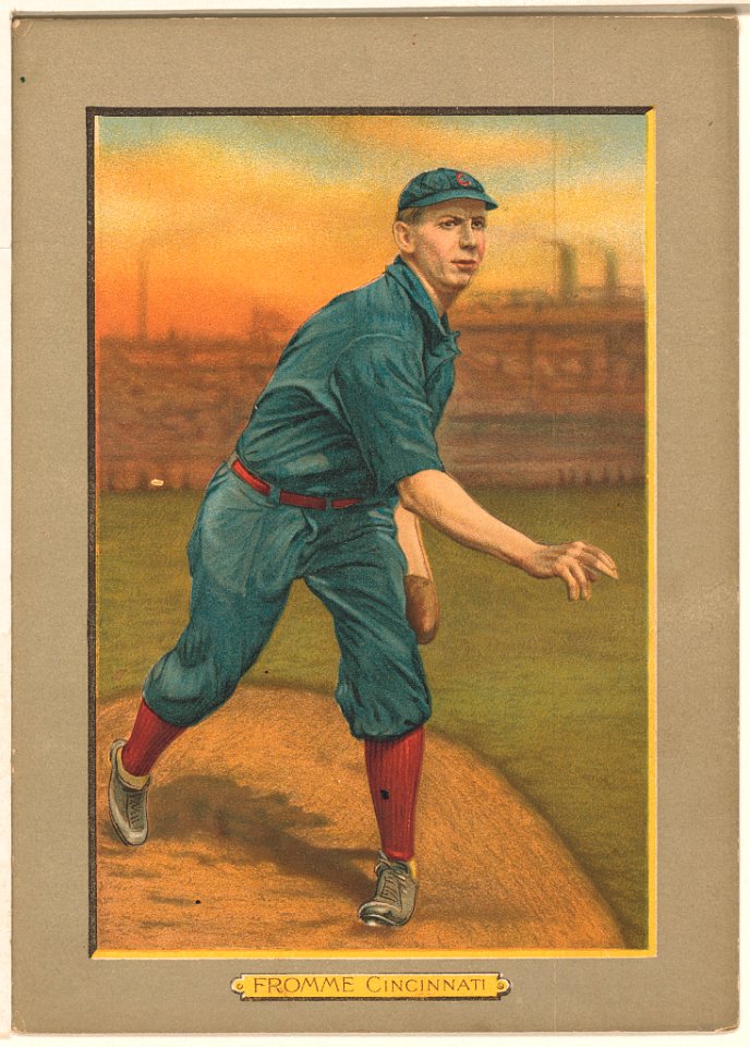 Art Fromme, Cincinnati Reds, baseball card portrait LCCN2007685620