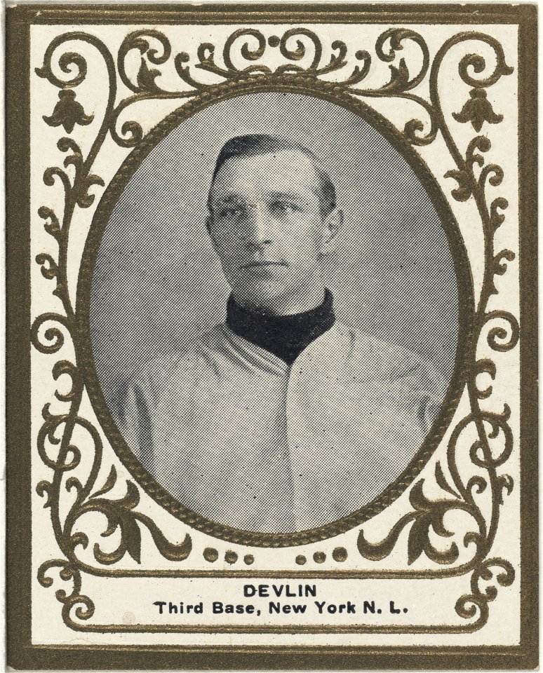 Art Devlin, New York Giants, baseball card portrait LCCN2007683745