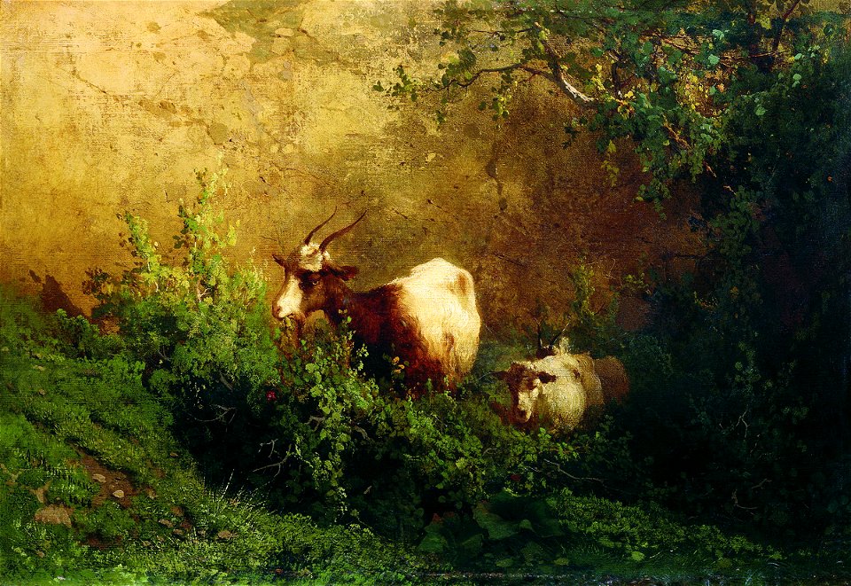 Arseny Meshchersky - Landscape with Goats