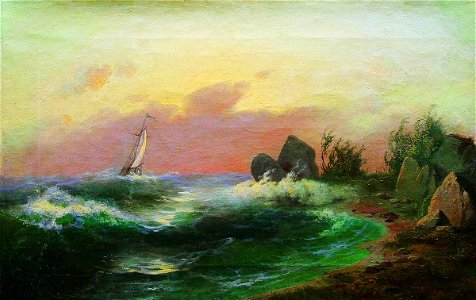 Arseny Meshchersky - Seascape. Free illustration for personal and commercial use.