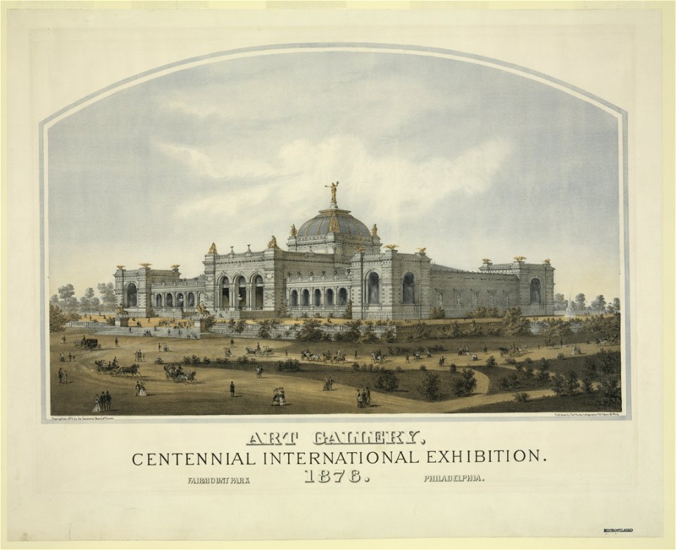 Art gallery, centennial international exhibition. 1876 LCCN2004670333