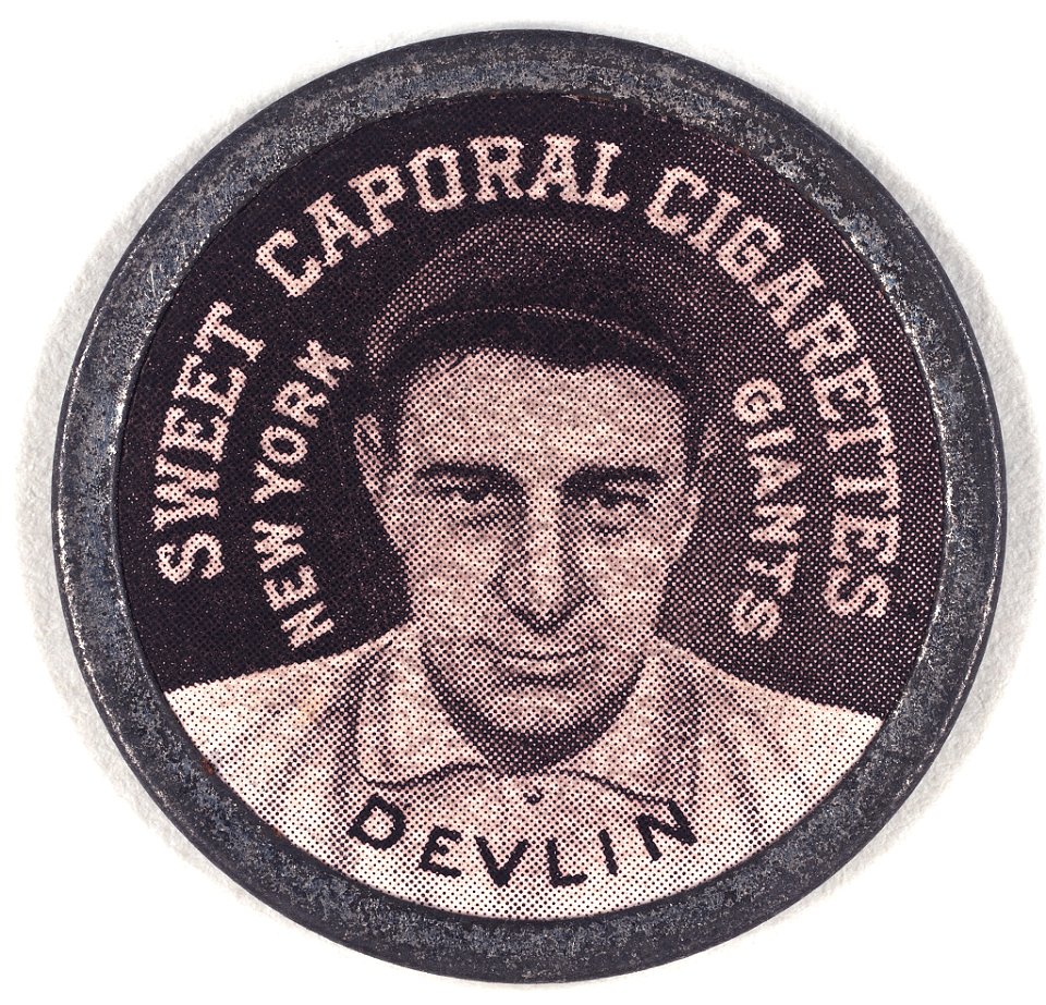 Art Devlin, New York Giants, baseball card portrait LCCN2007683800
