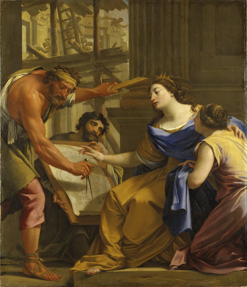 Artemisia Building the Mausolaeum (Simon Vouet) - Nationalmuseum - 22229