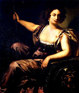 Artemisia Gentileschi - Minerva - WGA8568. Free illustration for personal and commercial use.