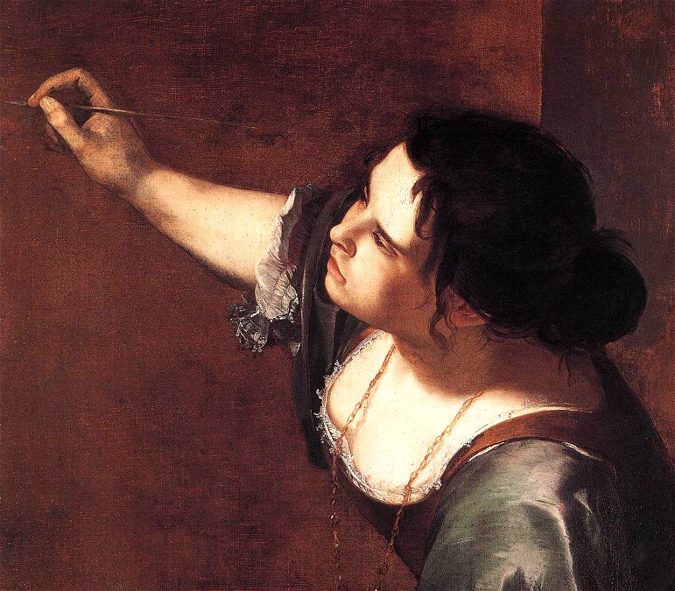 Artemisia Gentileschi - Self-Portrait as the Allegory of Painting (detail) - WGA08570