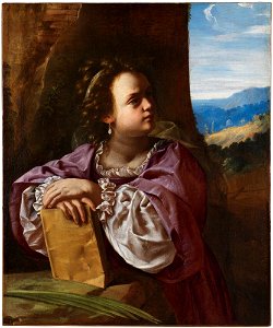 Artemisia Gentileschi - A Female Saint and Martyr (St. Catherine of Alexandria^) - NM 7538 - Nationalmuseum