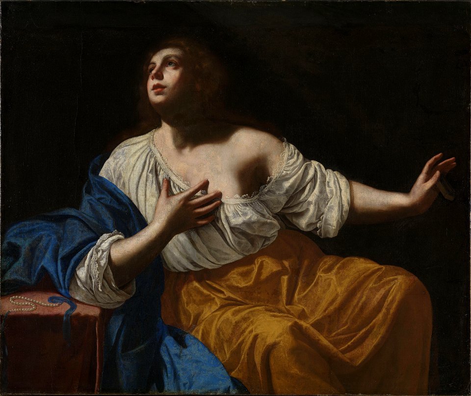 Artemisia Gentileschi - Mary Magdalene penitent - NG.M.00236 - National Museum of Art, Architecture and Design