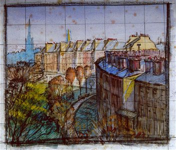 Arthur D'Auvergne Boxall - Sketch for the oil painting Winter in London - Sarjeant Gallery