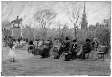 Arthur Clifton Goodwin - Late November Afternoon, Public Garden - 39.649 - Museum of Fine Arts