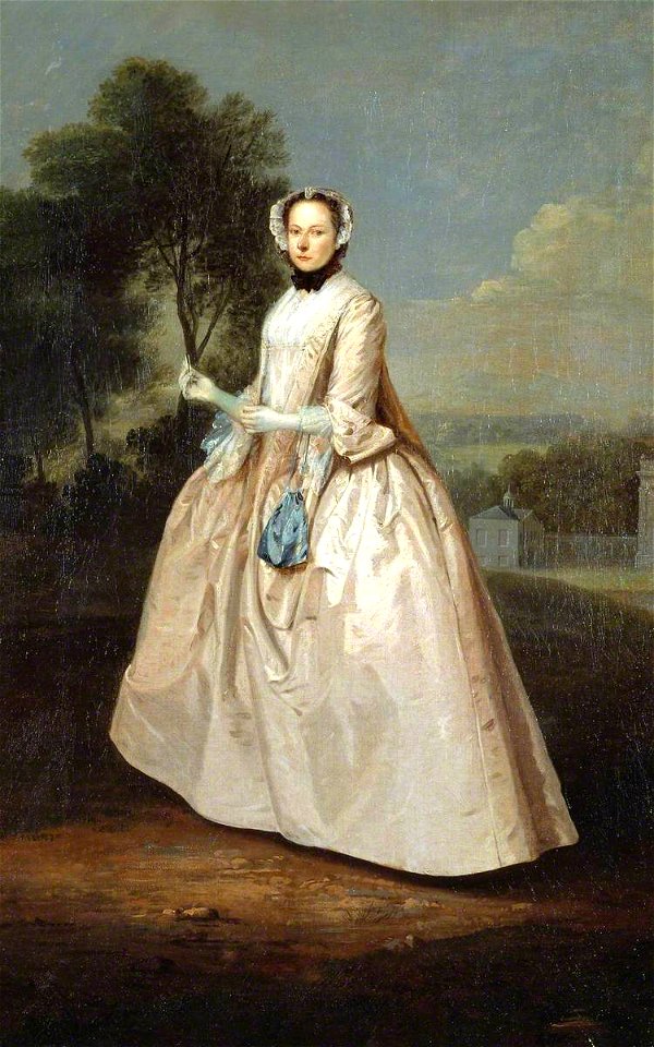 Arthur Devis (1712-1787) - Portrait of a Lady - N03317 - National Gallery
