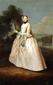 Arthur Devis (1712-1787) - Portrait of a Lady - N03317 - National Gallery