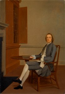 Arthur Devis - An Unknown Man Seated at a Table - Google Art Project