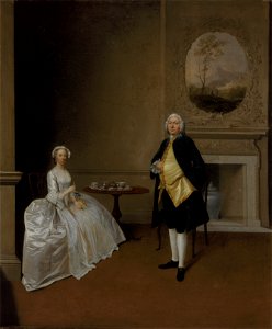 Arthur Devis - Mr. and Mrs. Hill - Google Art Project