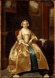 Arthur Devis - Portrait of a Woman Seated beside a Table - 53.2857 - Museum of Fine Arts