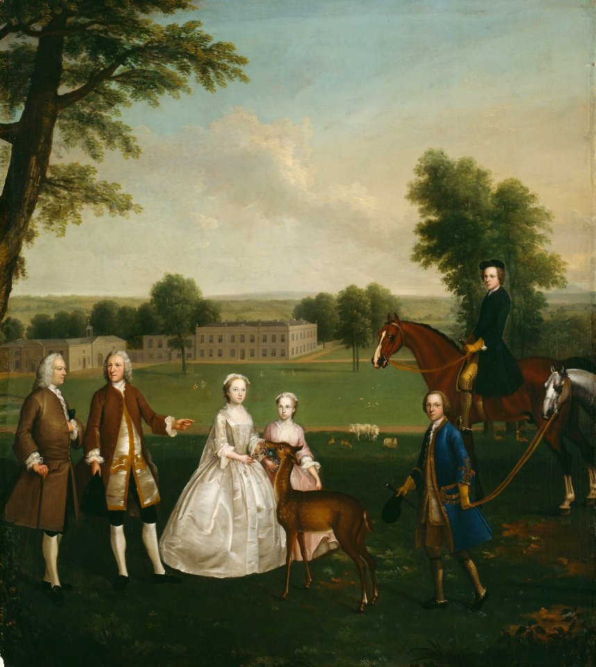 Arthur Devis - Thomas Lister and Family at Gisburne Park - 1951.203 - Art Institute of Chicago