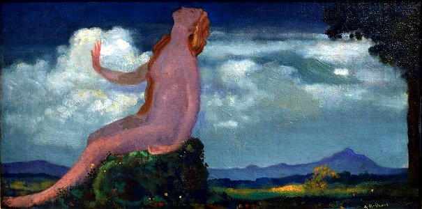 Arthur Bowen Davies - The Shadow of a Dame - 1960.76.1 - Reading Public Museum