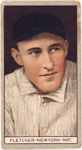 Arthur Fletcher, New York Giants, baseball card portrait LCCN2008677984