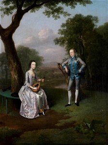 Arthur Devis (1712-1787) - Sir Nathaniel (1726–1804), and Lady Caroline Curzon (1733–1812) - 108773 - National Trust