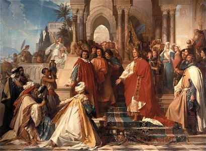 Arthur Georg von Ramberg - The Court of Emperor Frederick II in Palermo - WGA18987