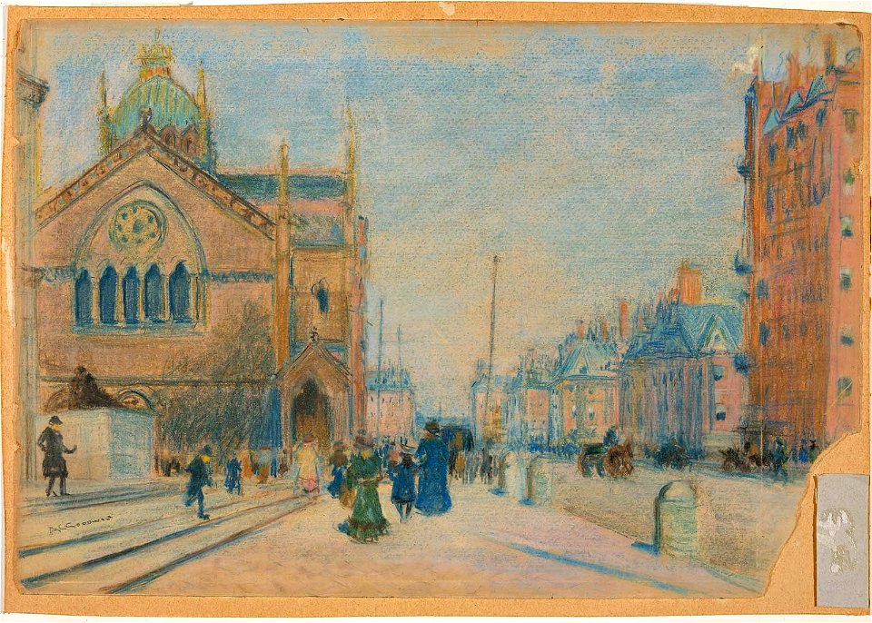 Arthur Clifton Goodwin - Dartmouth Street from Copley Square - 1984.915 - Museum of Fine Arts