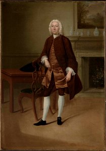 Arthur Devis - Portrait of a Man Standing Beside a Table - 53.2856 - Museum of Fine Arts