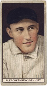 Arthur Fletcher, New York Giants, baseball card portrait LCCN2008677984
