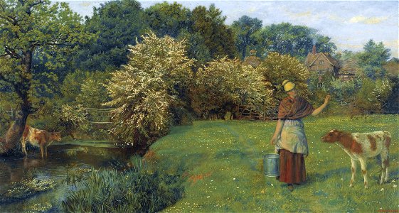 Arthur Hughes - Poll the Milkmaid
