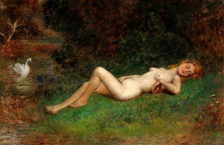Arthur Ferraris Leda und der Schwan