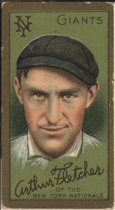 Arthur Fletcher, New York Giants, baseball card portrait LCCN2008677492