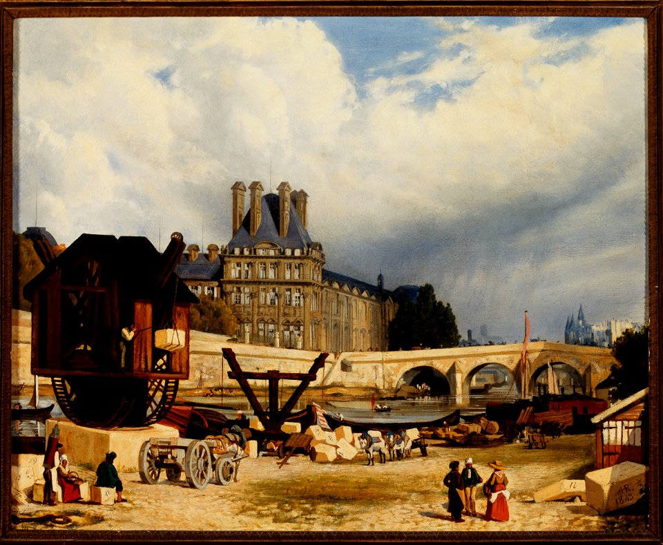 Arthur Henry Roberts - Les Tuileries et le Pont Royal, en 1843 - P2077 - Musée Carnavalet