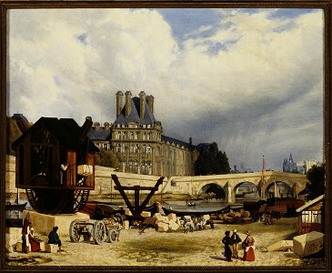 Arthur Henry Roberts - Les Tuileries et le Pont Royal, en 1843 - P2077 - Musée Carnavalet