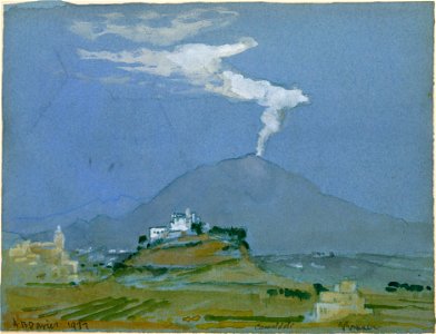 Arthur Bowen Davies - Landscape (Camaldoli) - 1970-2.7 - Albright–Knox Art Gallery
