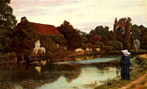 Arthur Hughes - Samostanski čoln