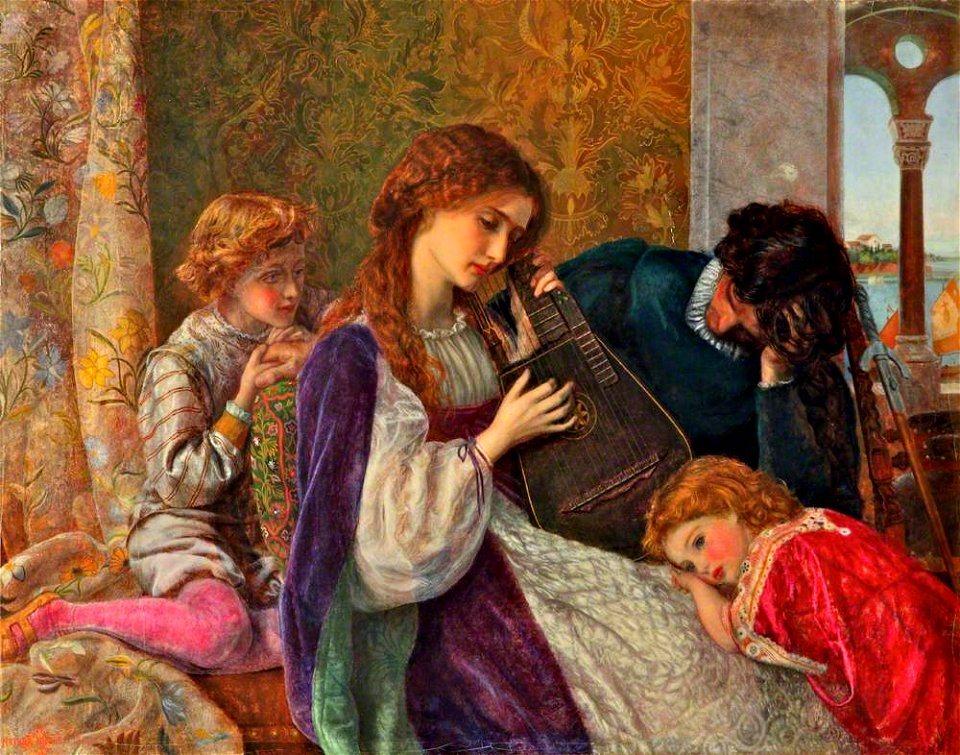 Arthur Hughes - A Music Party