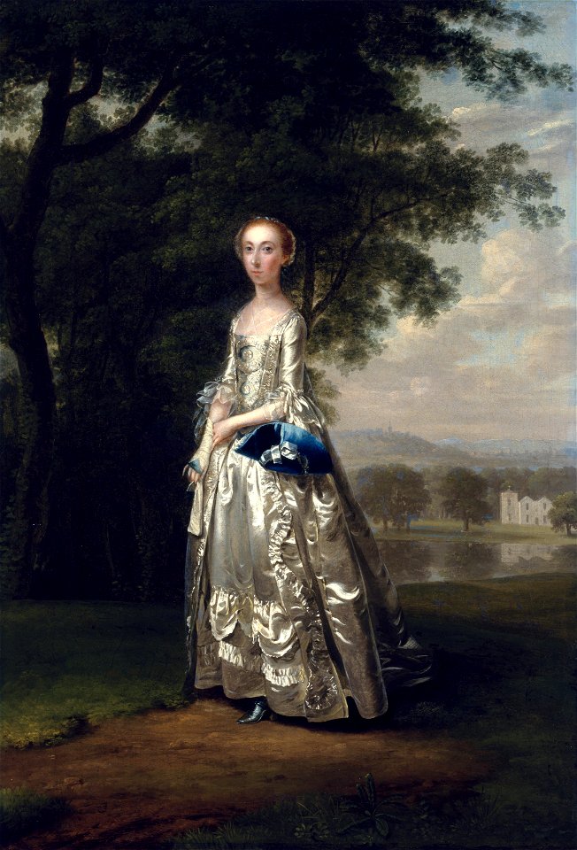 Arthur Devis - Portrait of a Lady in a Landscape - 96.1559 - Museum of Fine Arts