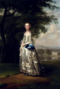 Arthur Devis - Portrait of a Lady in a Landscape - 96.1559 - Museum of Fine Arts