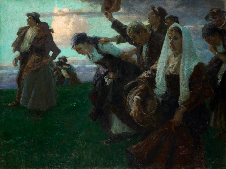 Arthur Langhammer - Heimkehr von der Kirchweih - G 1581 - Lenbachhaus