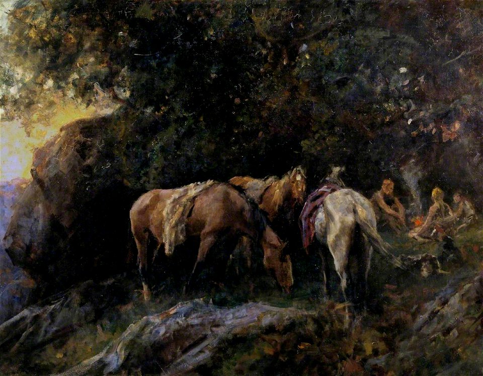 Arthur Lemon (1850-1912) - An Encampment - N02935 - National Gallery