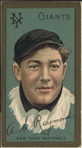 Arthur L. Raymond, New York Giants, baseball card portrait LCCN2008677499