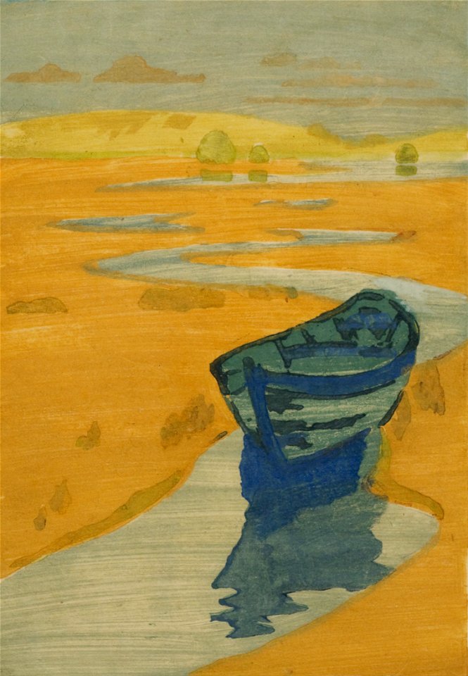 Arthur Wesley Dow - The Derelict (The Lost Boat) - Google Art Project