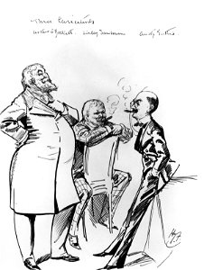 Arthur William à Beckett; Edwin Linley Samborne; Thomas Anstey Guthrie by Harry Furniss