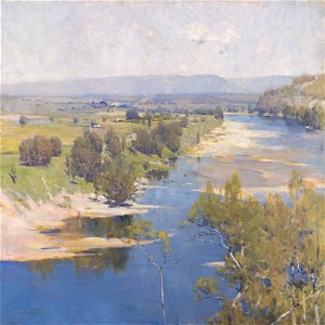 Arthur Streeton - ‘The purple noon's transparent might’ - Google Art Project