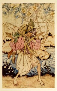 Arthur-Rackham-Sinbad. Free illustration for personal and commercial use.