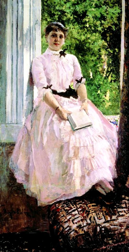 Artist Tatiana Spiridonovna Lyubatovich by K.Korovin