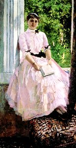 Artist Tatiana Spiridonovna Lyubatovich by K.Korovin
